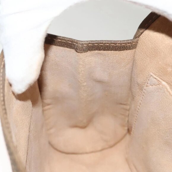 GUCCI GG Supreme Web Sherry Line Clutch Bag PVC Beige Gold 89 01 030 Auth 133336 - Picture 13 of 16